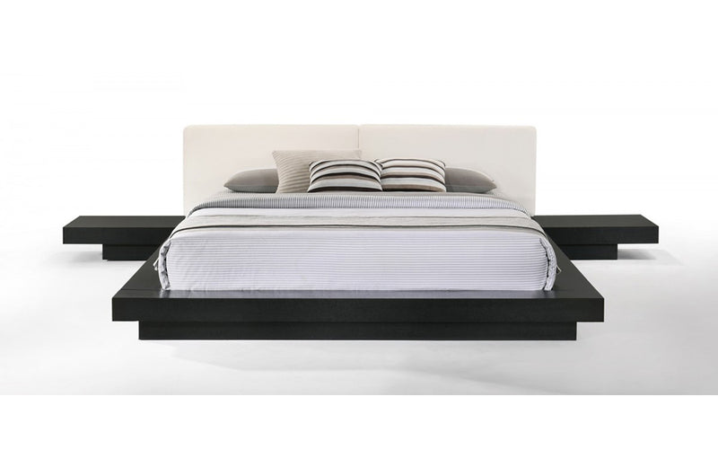 Modrest Tokyo Contemporary Black and White Platform Bed