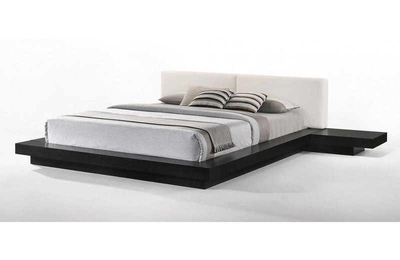 Modrest Tokyo Contemporary Black and White Platform Bed