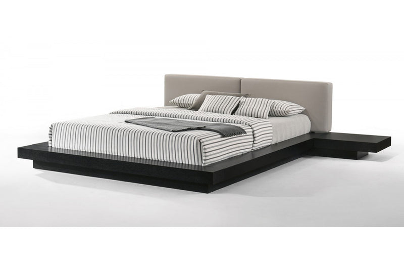 Modrest Tokyo Contemporary Black and Grey Platform Bed