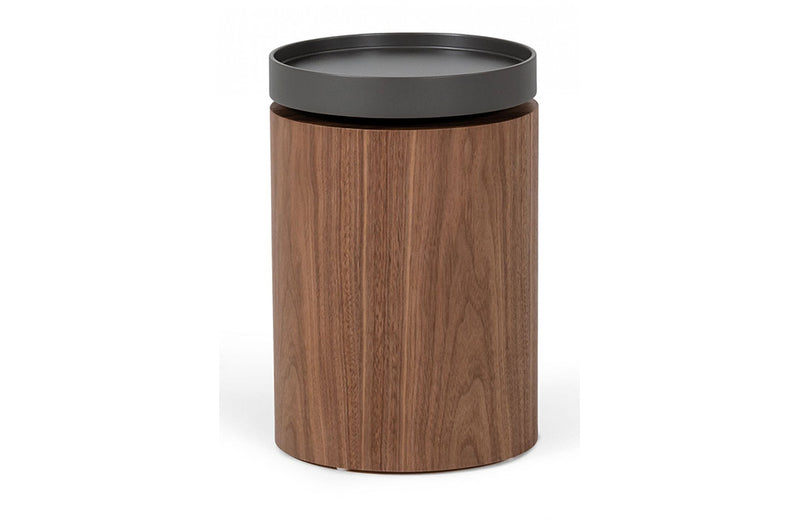 Modrest Bascom Modern Grey and Walnut End Table