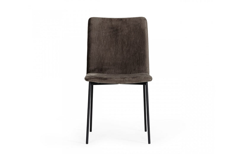 Modrest Maggie Modern Black and Brown Dining Chair (Set of 2)