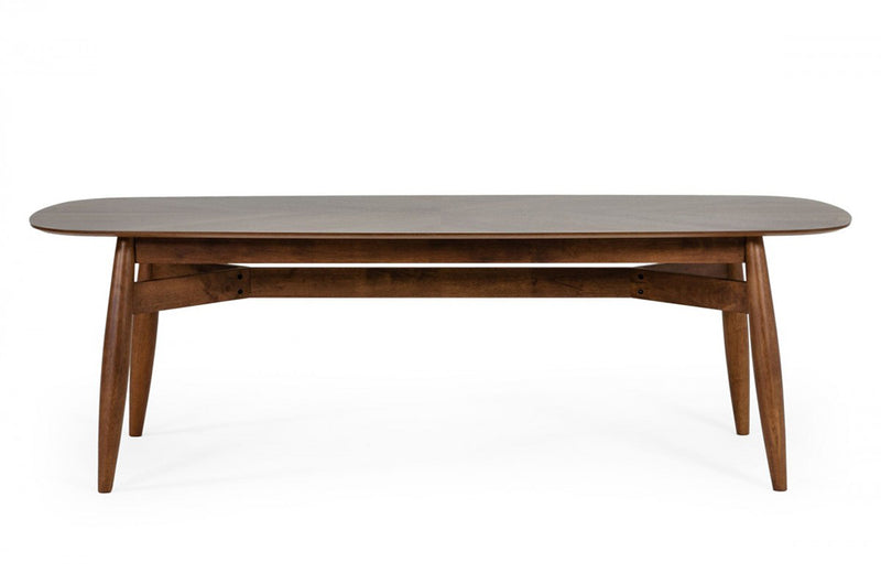 Modrest Ackley Modern Walnut Rectangular Dining Table