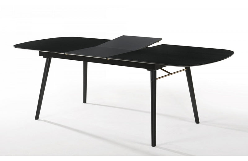 Modrest Addax Modern Black Extendable Dining Table