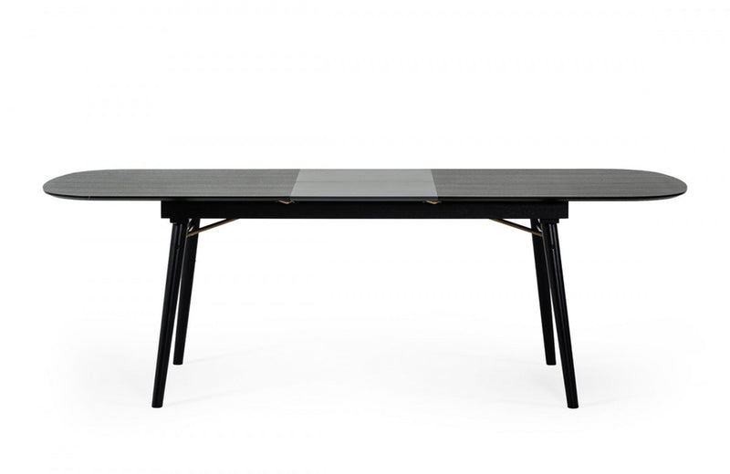 Modrest Addax Modern Black Extendable Dining Table