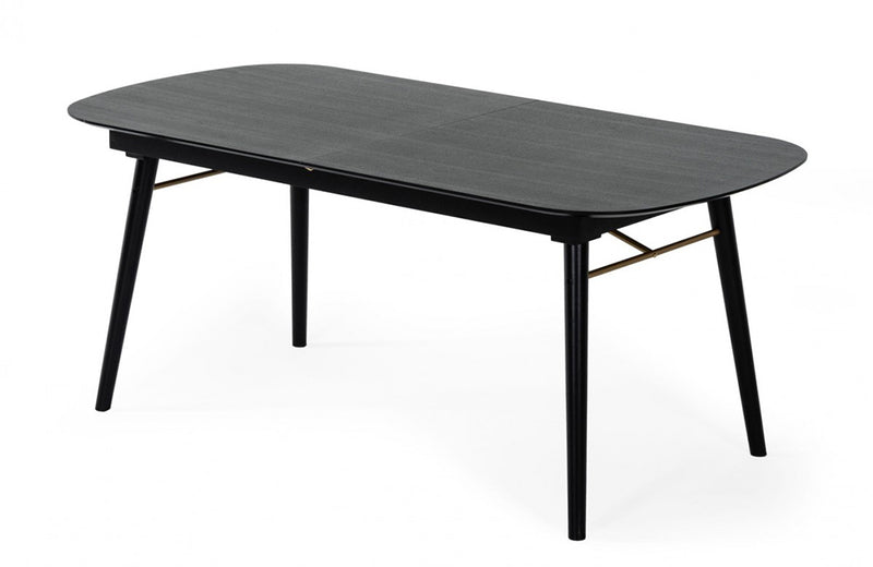 Modrest Addax Modern Black Extendable Dining Table