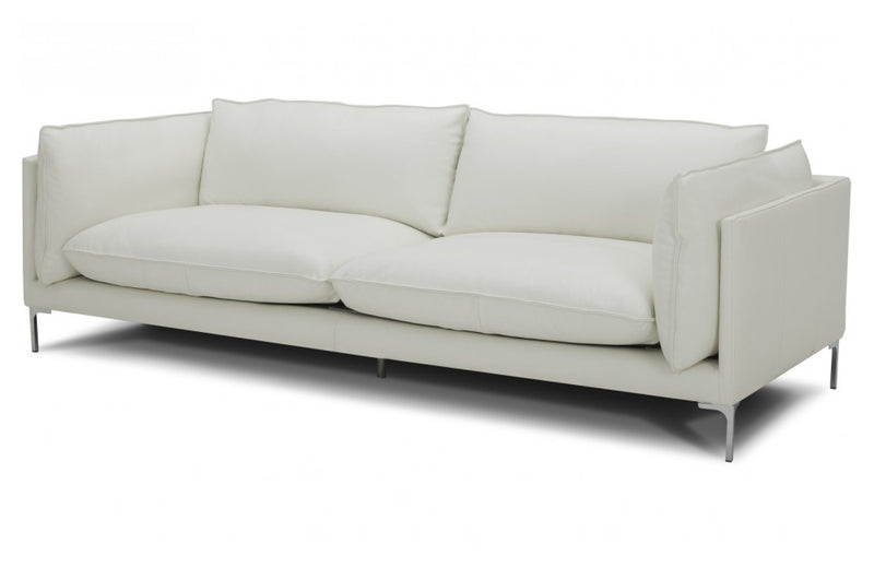 Divani Casa Harvest Modern White Full Leather Sofa