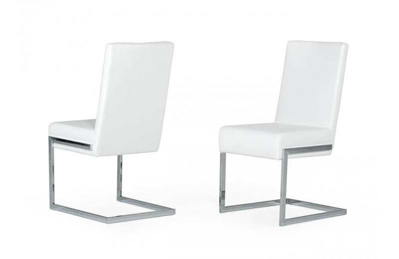 Modrest Batavia Modern White Dining Chair (Set of 2)