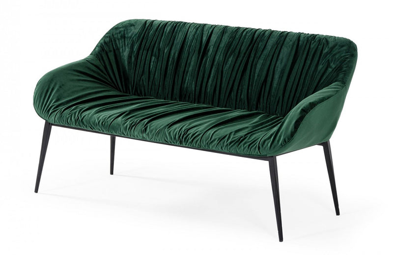 Modrest Katrina Modern Green Fabric Bench