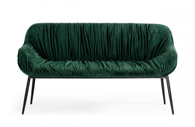 Modrest Katrina Modern Green Fabric Bench