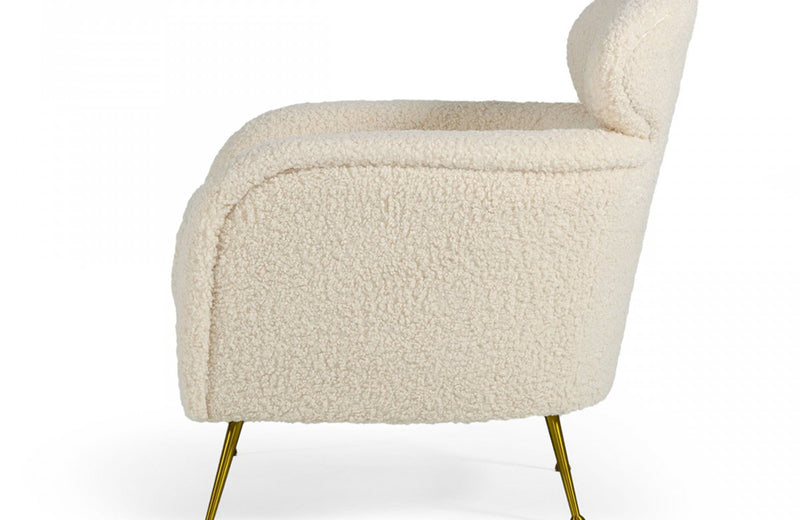 Modrest Altura Modern Faux Fur Lounge Chair