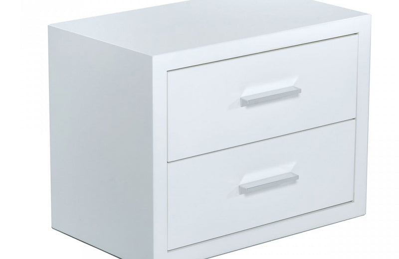 Modrest Adan Modern White Nightstand