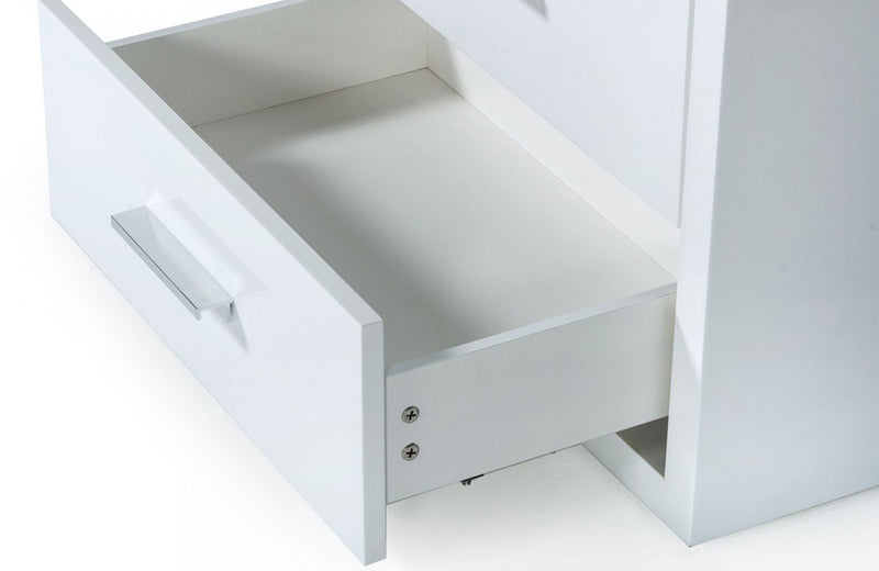 Modrest Adan Modern White Nightstand