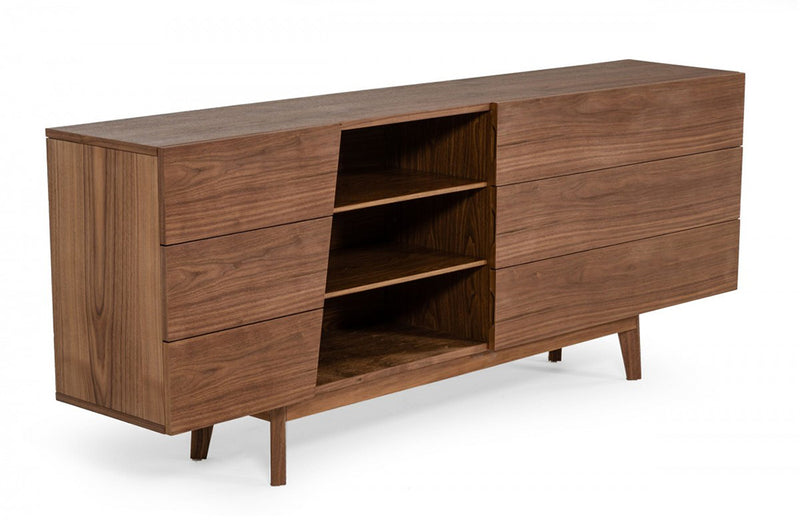 Modrest Abelard Mid-century Walnut Dresser