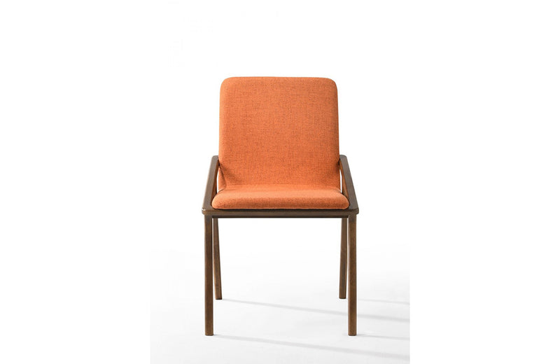 Zeppelin Modern Orange Dining Chair (Set of 2)