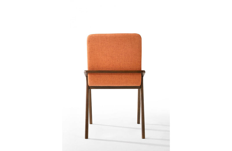 Zeppelin Modern Orange Dining Chair (Set of 2)