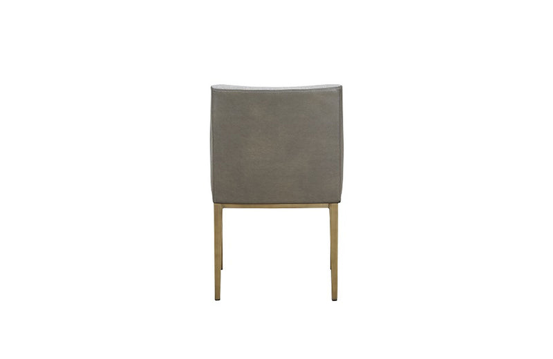 Modrest Fairview Modern Grey & Brass Dining Chair