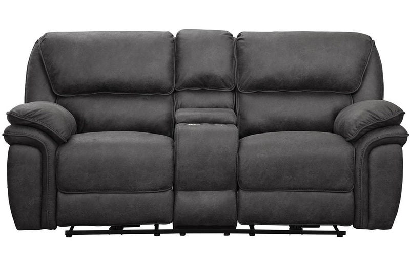 Gordon Gray Fabric Reclining Sofa Set