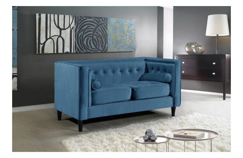 Beech Light Blue Love Seat