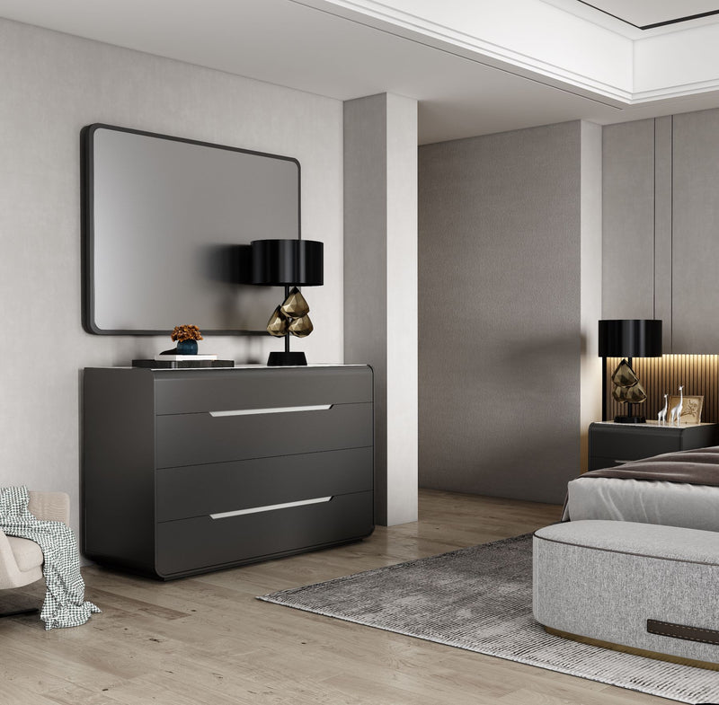 Andrea Grey and Beige Premium Bedroom