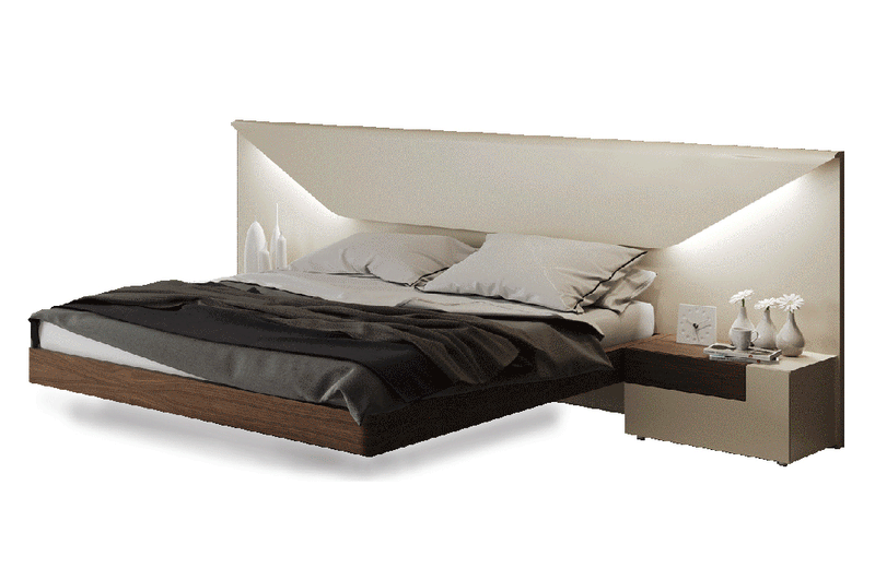 Elena Bed with Nightstand Left