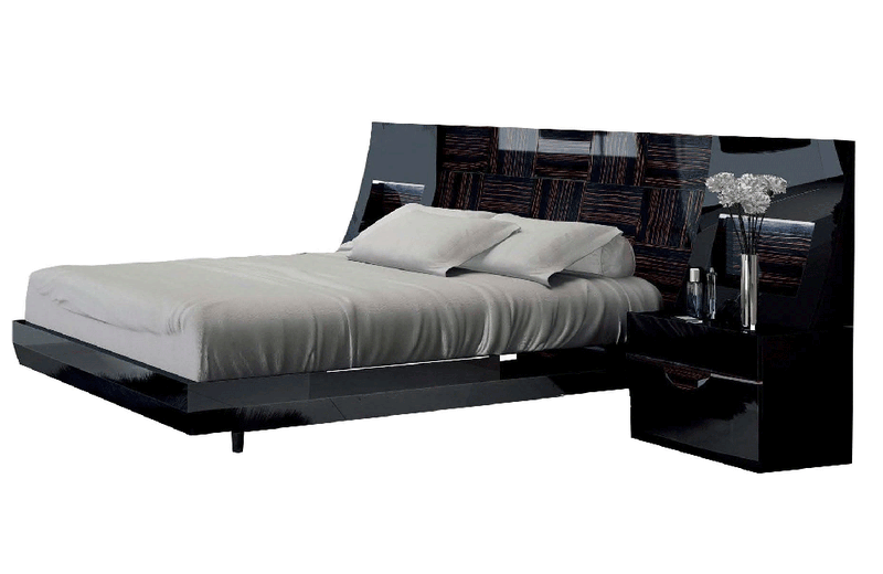 Jillian Black Modern Bed