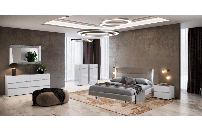 Luna White Bed with Alba cases