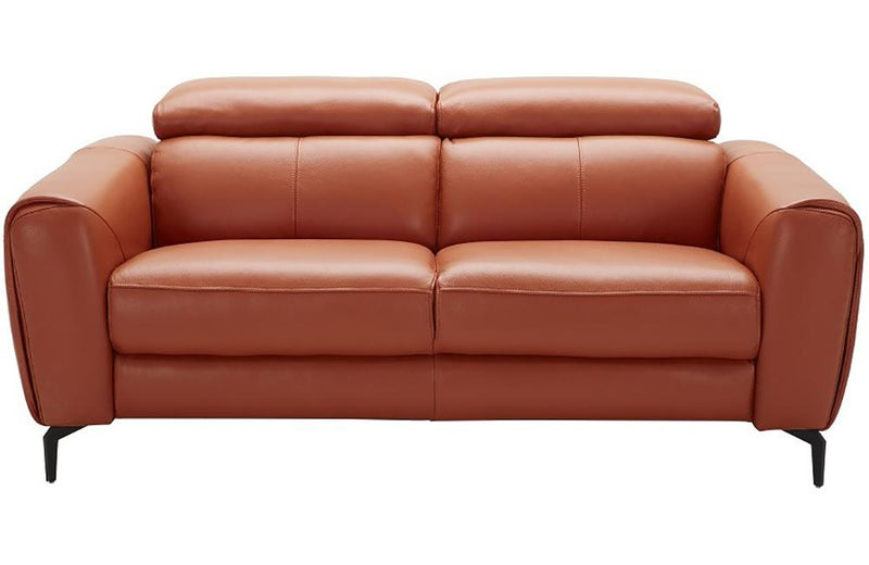 Cooper Modern Leather Loveseat