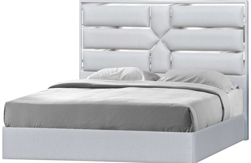 Da Vinci Bed Silver Grey