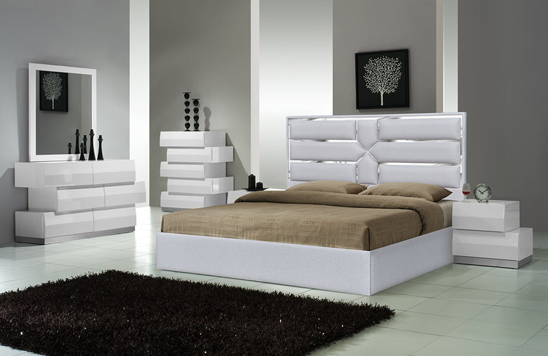 Da Vinci Bed Silver Grey