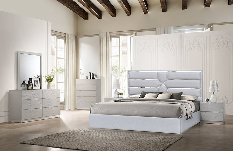 Da Vinci Bed Silver Grey