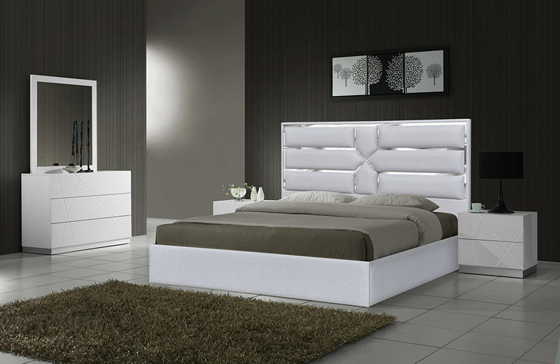 Da Vinci Bed Silver Grey