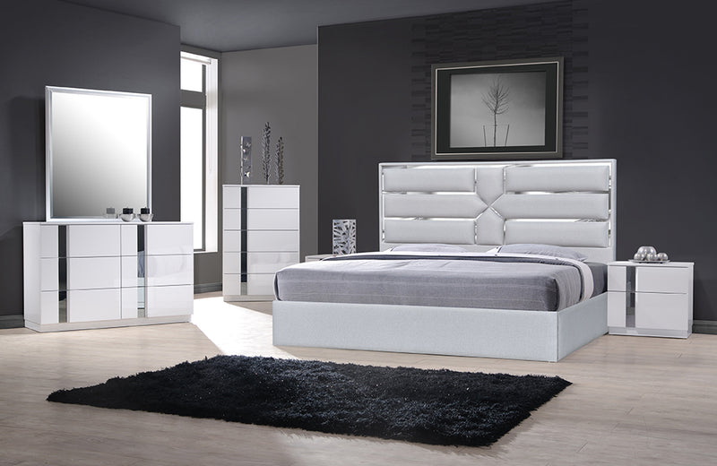 Da Vinci Bed Silver Grey