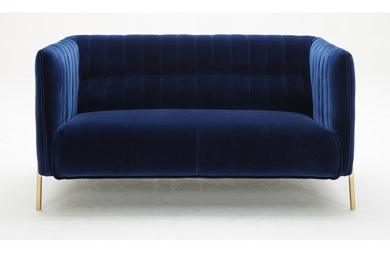 Deco Fabric Sofa Set Blue