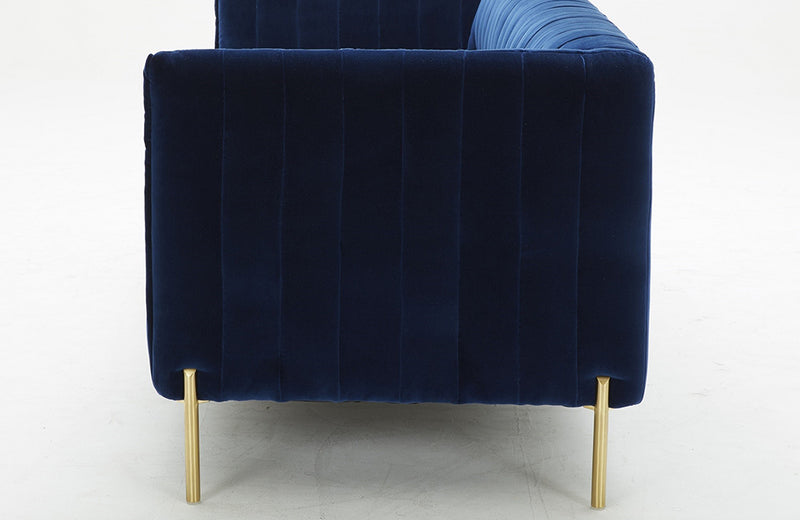 Deco Fabric Sofa Set Blue