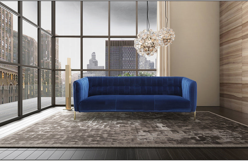 Deco Fabric Sofa Blue