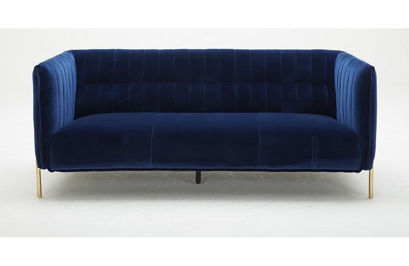 Deco Fabric Sofa Set Blue