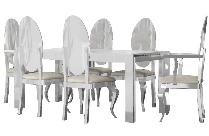 Carmen White Dining Table