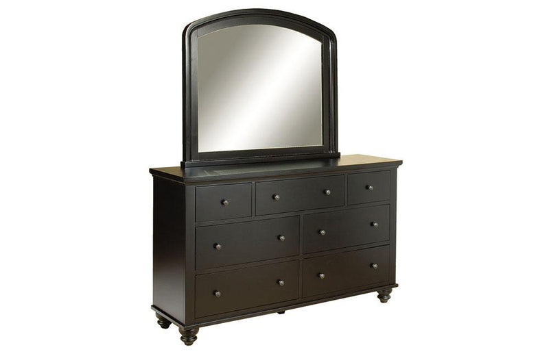 Cambridge Double Dresser and Mirror Black