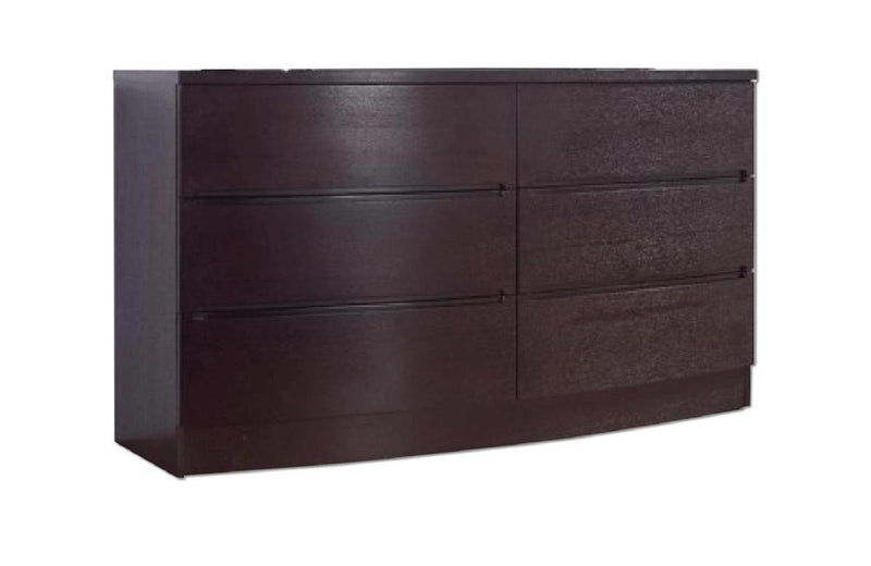 Flavian 6 Drawer Dresser Dark Brown