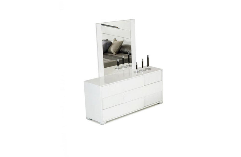 Monza Italian Modern White Dresser