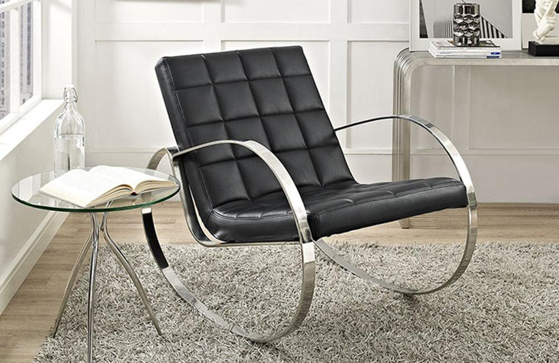 Ana Upholsterd Vinyl Lounge Chair