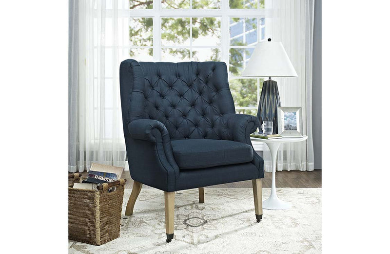 Kathryn Upholsterd Fabric Lounge Chair