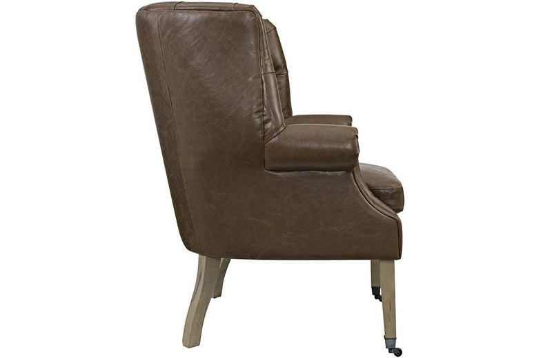 Genevieve Upholsterd Vinyl Lounge Chair