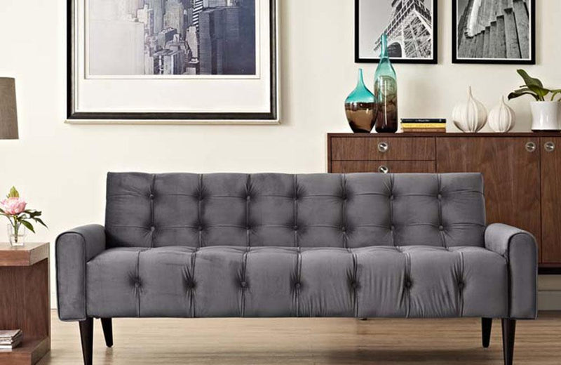 Katie Modern Delve Velvet Sofa