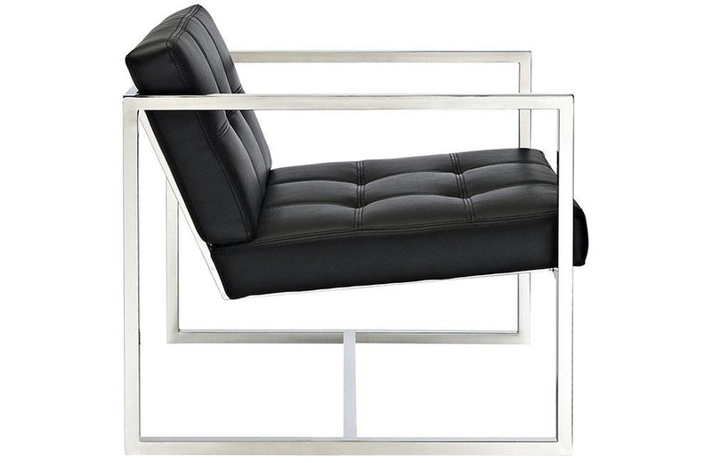 Hector Upholsterd Vinil Lounge Chair