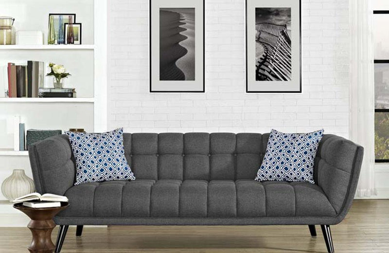 Jacqueline Modern Bestow Upholstered Fabric Sofa