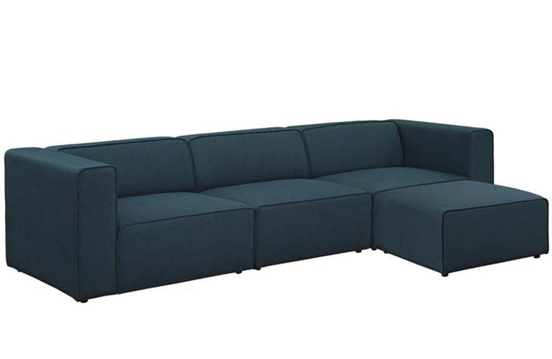 Danielle Mingle 4 Piece Upholstered Fabric Sectional Sofa Set