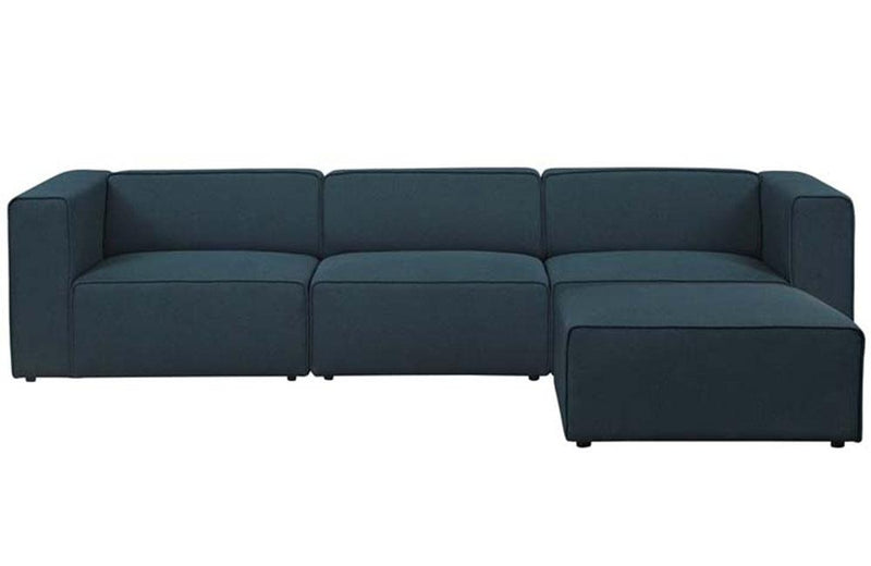 Danielle Mingle 4 Piece Upholstered Fabric Sectional Sofa Set