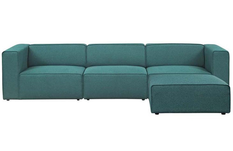 Danielle Mingle 4 Piece Upholstered Fabric Sectional Sofa Set