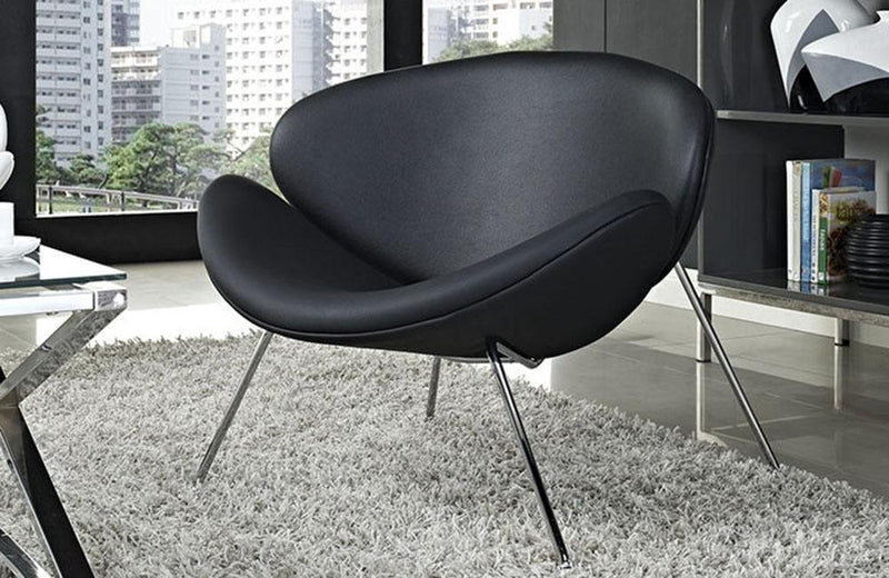 Jeffrey Upholsterd Vinil Lounge Chair